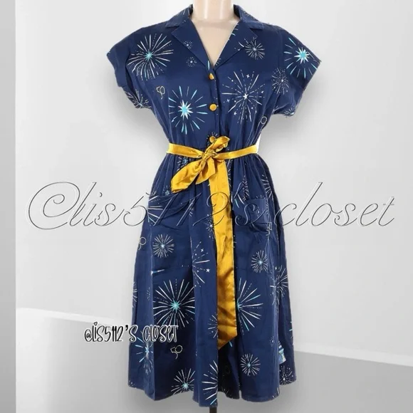 NWOT Disney Parks Walt Disney World 50th Anniversary Celebration Dress Sz Medium - Picture 5 of 16